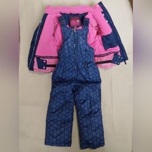 Pink Platinum Girls Snowsuit